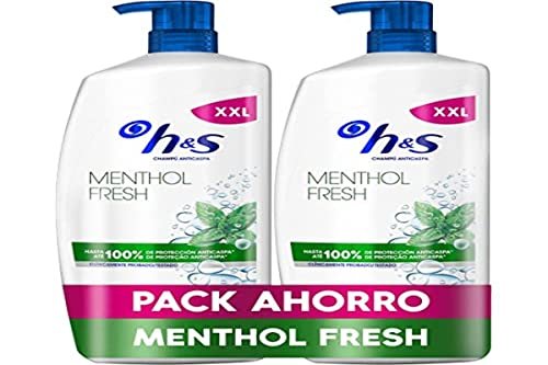 H&S Champú Anticaspa Menthol Fresh- 2×1000 ml