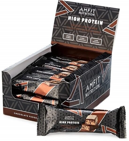 Amfit Nutrition Barrita de proteína baja en azúcar 12x60g SAB