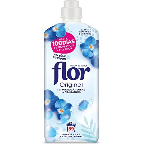 2x Flor Original, Suavizante Concentrado, para la Ropa, 89 la