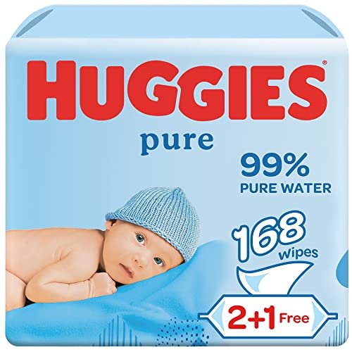 336 toallitas Huggies Pure Toallitas para Bebé -2x Paquetes d