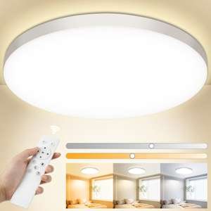 Plafon LED Techo 24W 2000LM regulable con Mando a Distancia,