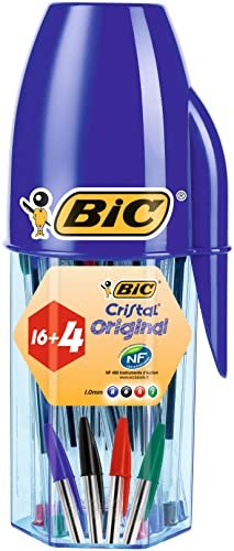 BIC Cristal Original Bolígrafos Punta Media (1,0mm) Colores S