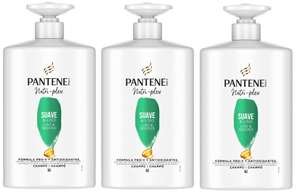 3 x Pantene Champú Nutri-Plex Suave y Liso Nutri Pro-V, Fórmu