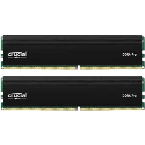 Crucial Pro RAM DDR4 32GB Kit (2x16GB) 3200MH, Intel XMP 2.0,