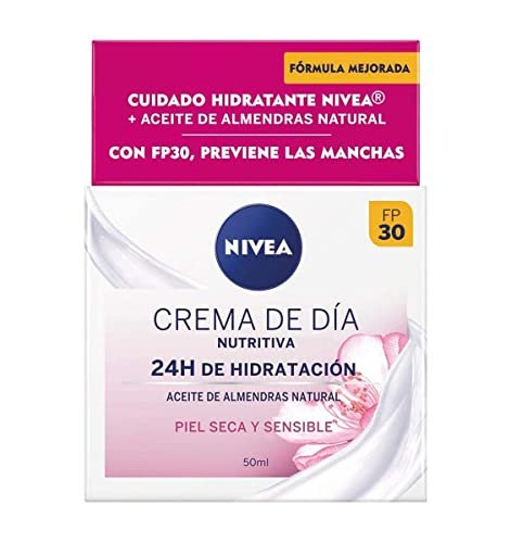 NIVEA Crema de Día Nutritiva FP30 (1 x 50 ml), crema hidratan