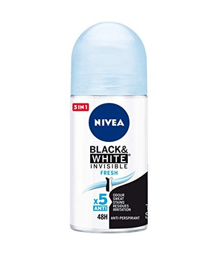 3 x NIVEA Roll-on Invisible For Black & White Fresh – 50