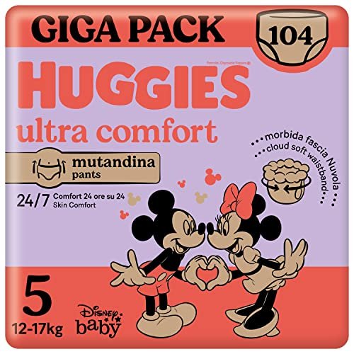 Huggies Ultra Comfort Pañal braguita para bebé con Disney Tal