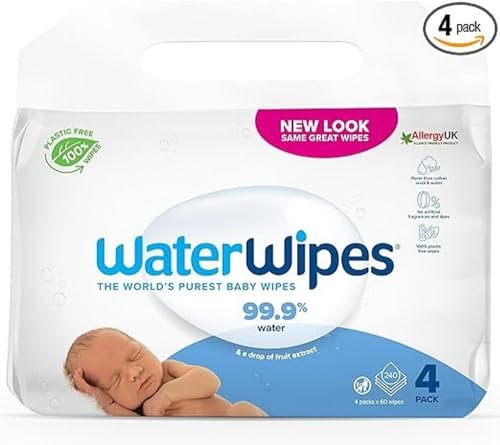 WaterWipes Toallitas húmedas Originales para Bebés, Sin Plást