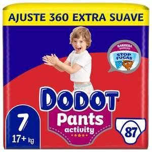 Dodot Activity Pants Pañal-Braguita Talla 7, 87 Pañales, 17kg