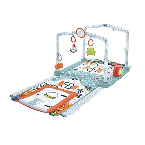 Fisher-Price Gimnasio casita de campo 2 en 1 Alfombra de acti