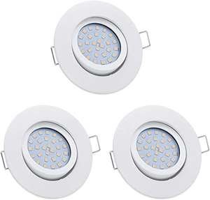 Focos LED Empotrables 4W IP44, Redondos, Regulables. 27mm Pro