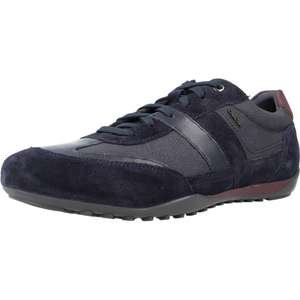 Geox U Wells B, Zapatillas Hombre color Navy y exterior de cu