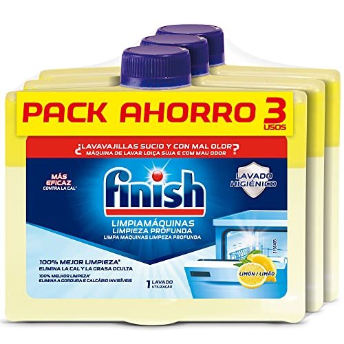 Finish Limpiamáquinas lavavajillas limón – 3 Unidades