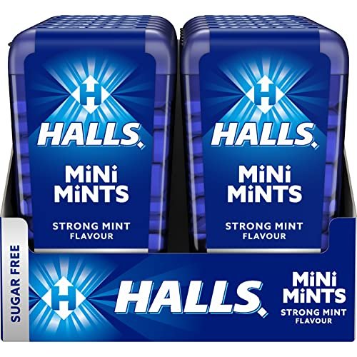 12x Halls Mini Mint – Menta Fuerte y Sandia