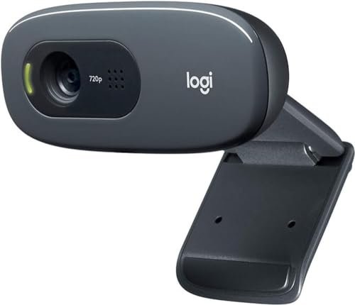 Logitech C270 Webcam Streaming HD, 720p/30fps, Video-Llamadas