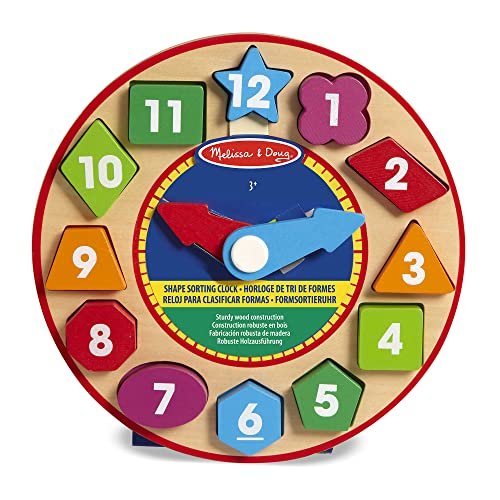 Melissa & Doug Reloj Para Clasificar Formas, Juguetes de