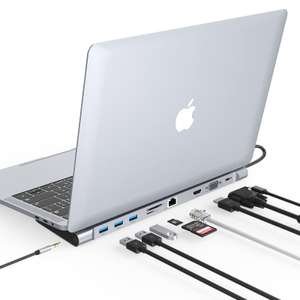 Macbook m1 adaptador USB docking station hub usb 10 en 1. (Us