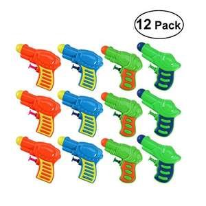 12 x pistola de agua de plástico para niños juego (color alea