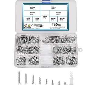 Juego de 460 tornillos autoperforantes M3, tornillos con cabe