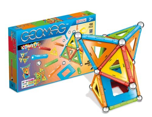 GEOMAG – CLASSIC CONFETTI 68 Piezas – Construcciones Magnétic