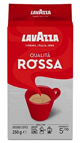 2x Lavazza, Qualità Rossa, Café Molido Natural, Ideal para Ca