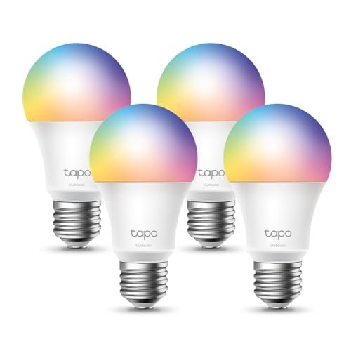 TP-Link Tapo L530E 4-Pack – Bombilla LED inteligente Wi-Fi, m