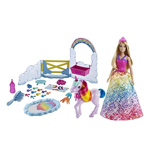 Barbie Dreamtopia Muñeca Real con unicornio