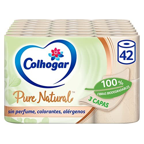 Colhogar Pure natural 42 rollos de 3 capas