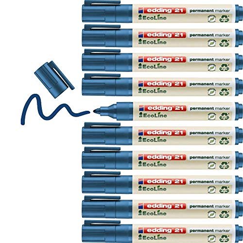 Rotulador edding 21 marcador permanente ecoline 90% reciclado