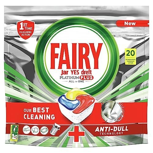 Fairy Platinum Plus Todo en Uno Pastillas Lavavajillas, 100 C