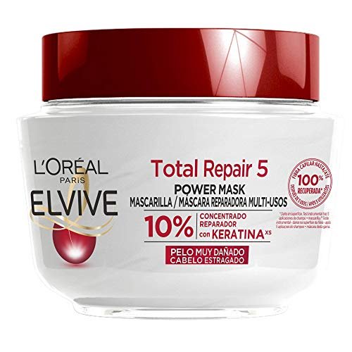 3x L,Oréal Paris Elvive Total Repair 5 Mascarilla Reparadora,