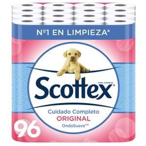 Scottex Original Papel Higiénico 96 rollos, 6 packs de 16 rol