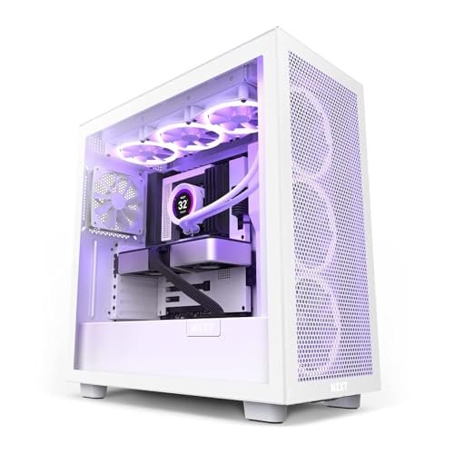 Nzxt H7 Flow Blanca – Caja PC Gaming Semitorre ATX