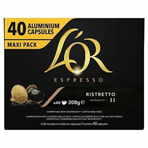 L,Or Espresso Café Cápsulas Ristretto – 40 Cápsulas Compatibl