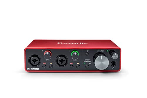 Tarjeta de Sonido externa Focusrite Scarlett 2i2 de Tercera G