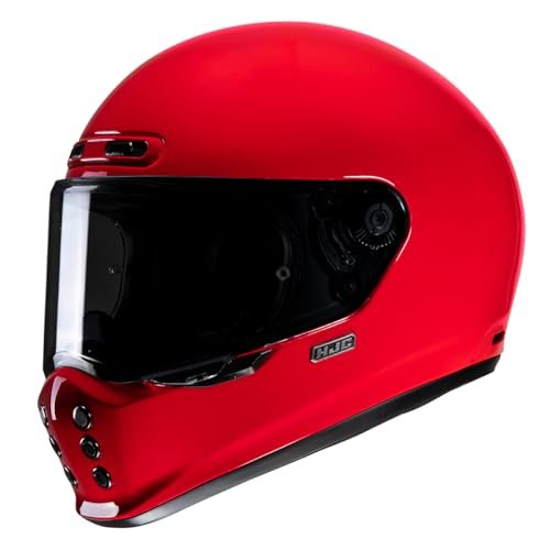 HJC, Casco Moto Integral V10 Solid Deep Red, XS