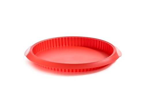 Lékué 28 Rojo Quiche 28 cm, Silicona