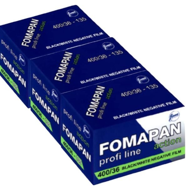 FOMAPAN Action 400 ASA 135/36 …de 35 mm, Color Negro y Blan