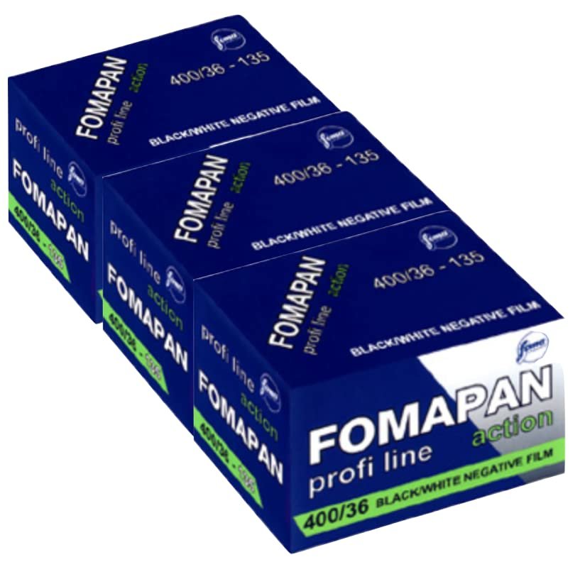 FOMAPAN Action 400 ASA 135/36 …de 35 mm, Color Negro y Blan