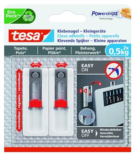 tesa Adhesive nail devices for wallpaper and plaster 0.5kg