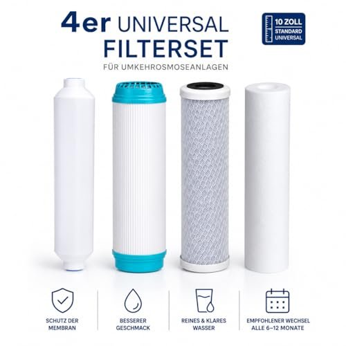 Pack de 4 Filtros ósmosis. Pac…1 Post Filtro de Coco. Bbagu