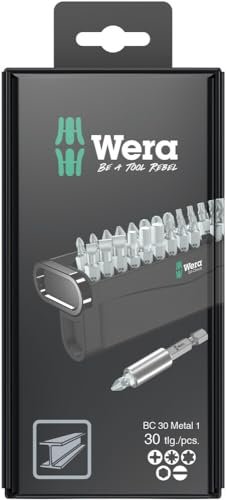 Wera 05057440001 Bit-Check 30 Metal 1 SB, 30 piezas