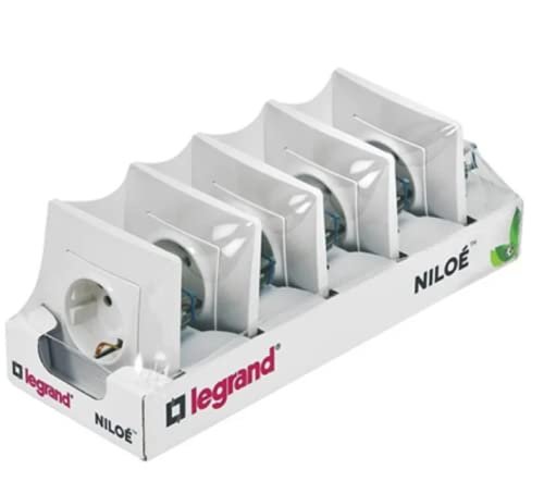 LEGRAND Pack 5 Enchufes o toma…on Marco, Color Blanco, 3964