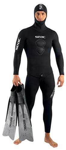 Seac Royal 3.5mm, Traje de Neo…haqueta con Capucha, Negro,