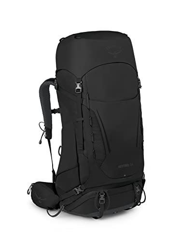 Osprey Kestrel Hombre Mochila, 58L, Black, S/M