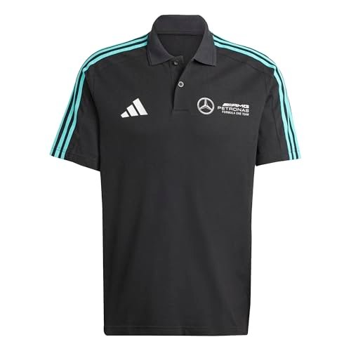 Adidas Hombre Mercedes – AMG P…m DNA Polo Men, Black/White,