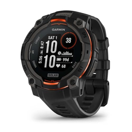 Garmin Instinct 3 Solar, Reloj…hasta 28 días autonomía, Neg