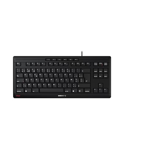 CHERRY STREAM KEYBOARD TKL, Te…riencia de Tecleo Única, Neg