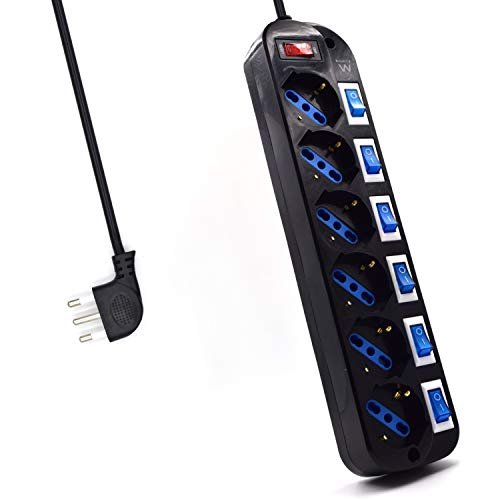 Ewent EW3850 – Regleta eléctrica Negro