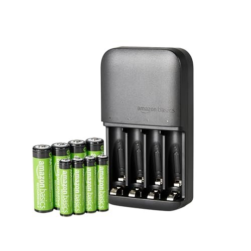 Amazon Basics pilas recargable… 800mAh + 4 AA 2000mAh), Neg